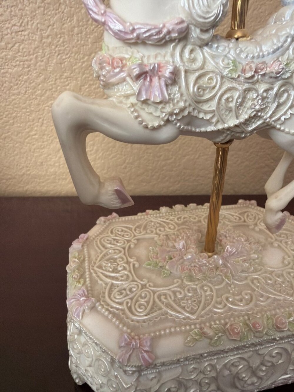 1998 San Francisco Music Box Some Enchanted Evening Carousel Horse Parker Fulton - Picture 14 of 16